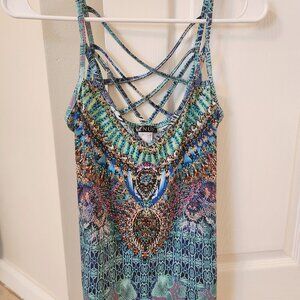 NEW Venus studded sequin tank top shirt Size S (runs big, fits like a medium)